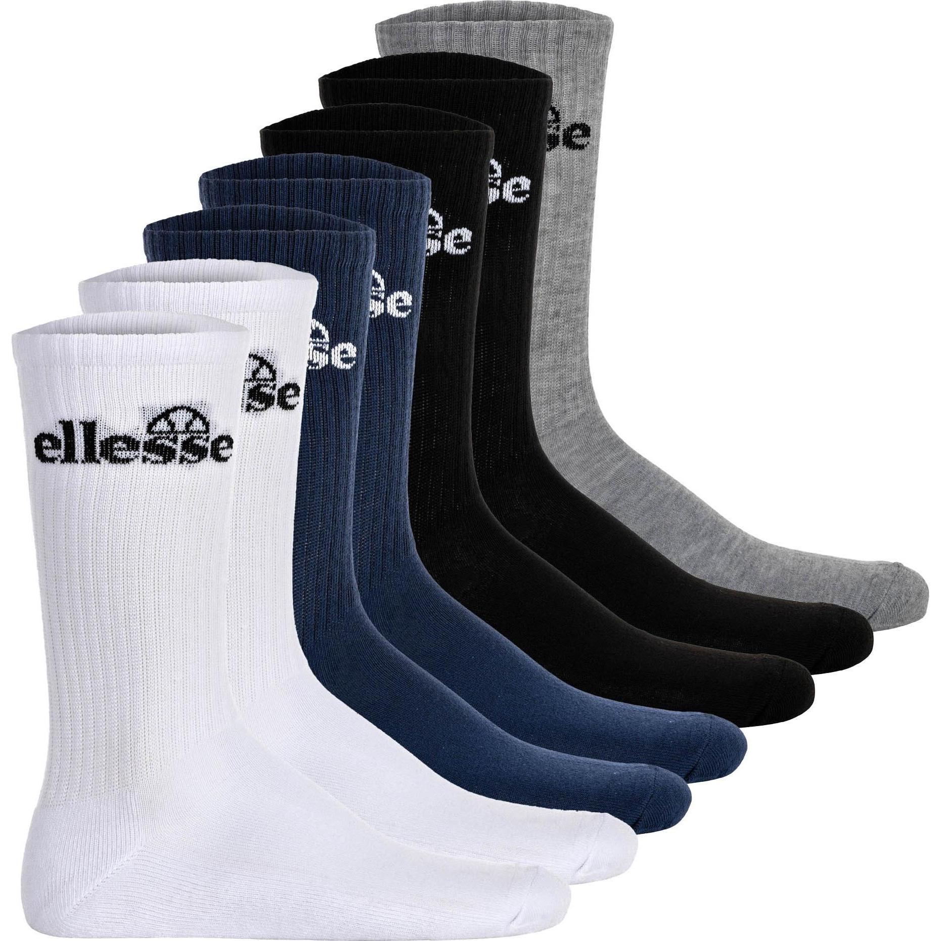 Ellesse, Herren, Socken, Trego Sport Sock, Mehrfarbig, (7er Pack, 43 - 46)