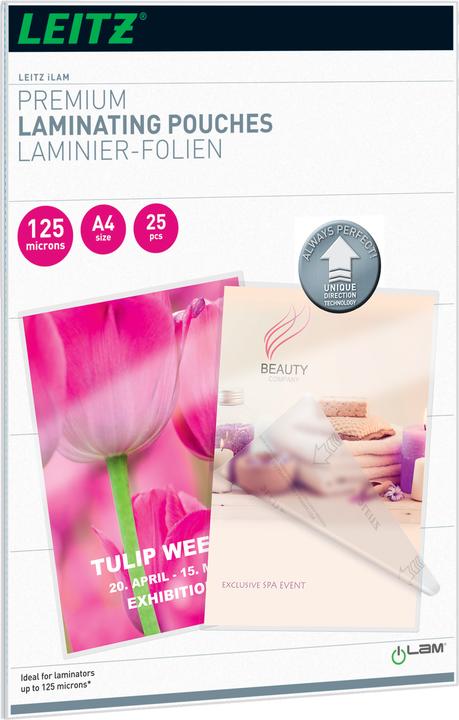 Productafbeelding Leitz Lamineerfilm (A4, 25 Pcs., 125 µm)