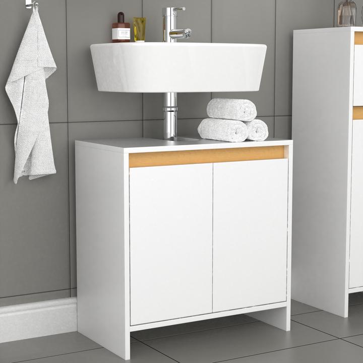 Actual product image VCM Holz Badunterschrank Malira Drehtüren