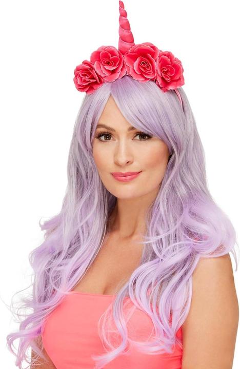 Actual product image Smiffys Floral Unicorn Headband