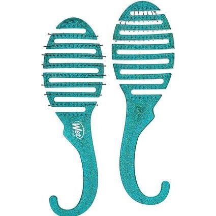 Wet Brush, Haarbürste + Kamm, Shower Detangler Teal Glitter -
