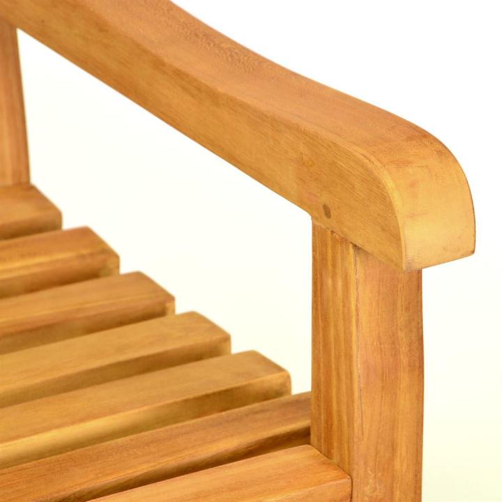 Actual product image VCM 2-Sitzer Gartenbank Parkbank hochwertig Teak Holz behandelt 120cm