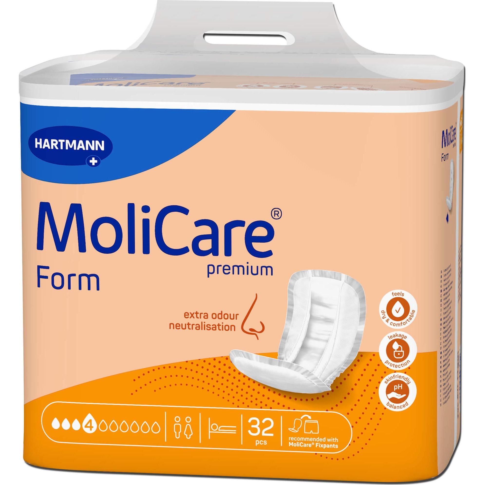 Hartmann, Inkontinenzhygiene, Molicare Pr Form 4 Tropfen, 32 St