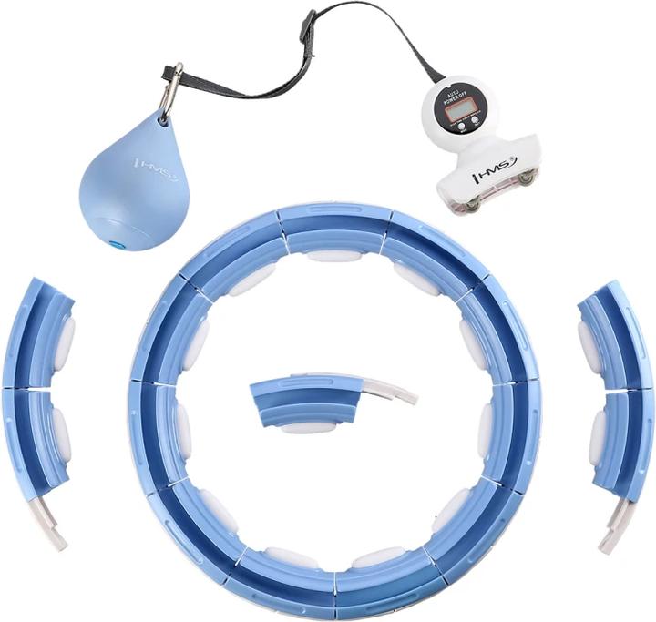Image du produit HMS Hula Hop HHM15 avec aimant et poids bleu + compteur (44 cm, 2800 g)
