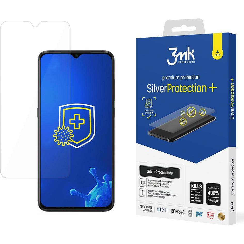 3MK Xiaomi Redmi 9A/9AT - Protezione+ Argento (1 pz., Xiaomi Redmi 9A), Pellicola protettiva smartphone, Trasparente