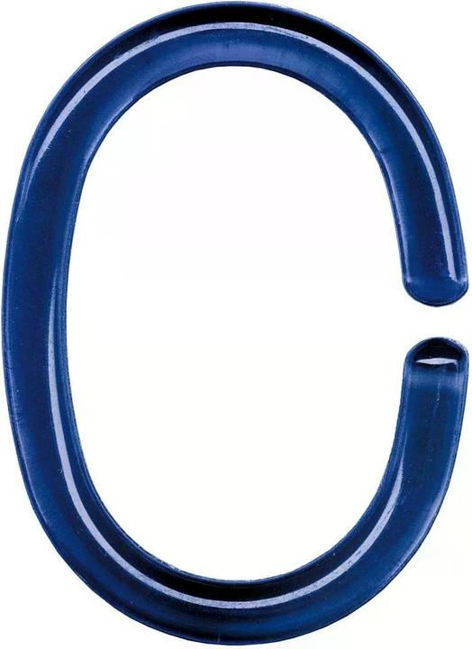 Kleine Wolke Shower curtain ring blue 12 pcs