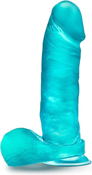 Blush Novelties B Yours Plus - Dildo trasparente realistico lungo 9 pollici e spesso 2 pollici con ventosa