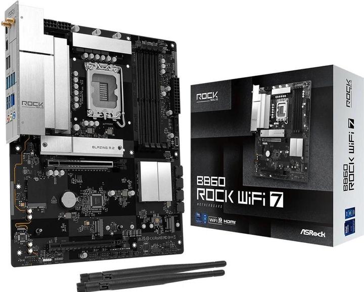 AsRock MB Intel 1851 B860 Rock WiFi 7 (LGA 1851, ATX)