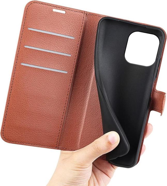 Actual product image Cover-Discount iPhone 15 Pro Max - Leather Case Cover brown (Apple iPhone 15 Pro Max)