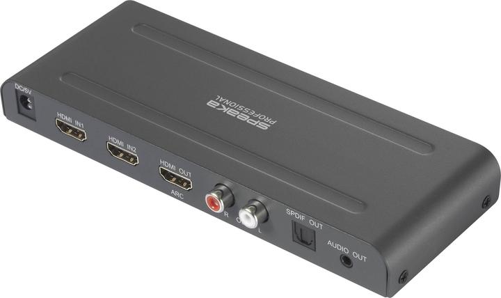 Productafbeelding SpeaKa Professional SP-HDA-300 2+1 poort HDMI schakelaar ARC (Audio Return Channel) 3
