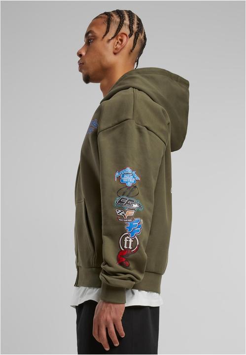 Produktbild Forgotten Faces Courage Defines Oversize Zip Hoody olive XL (XL)