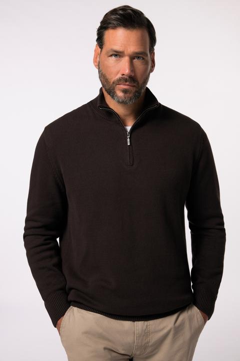 Produktbild JP1880 JP 1880 Stricktroyer, Stehkragen, Zipper, Langarm, bis 7 XL (XXL)