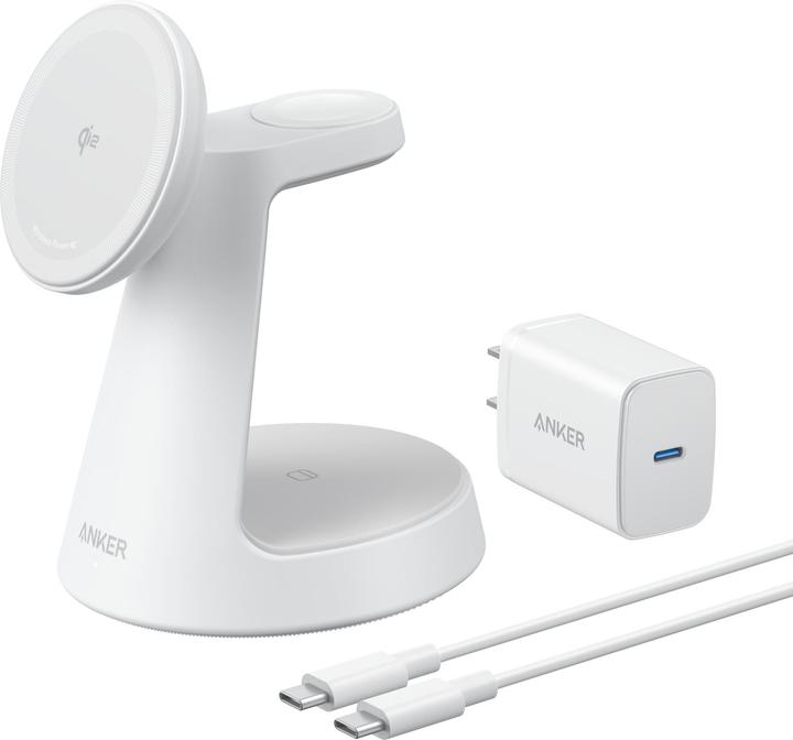 Actual product image Anker MagGo 3-in-1 Charging Station wireless white (40 W)