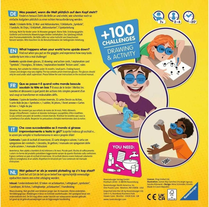 Immagine prodotto Ravensburger Il gioco #ATestaInGiù (Tedesco, Francese, Italiano, Inglese, Olandese)