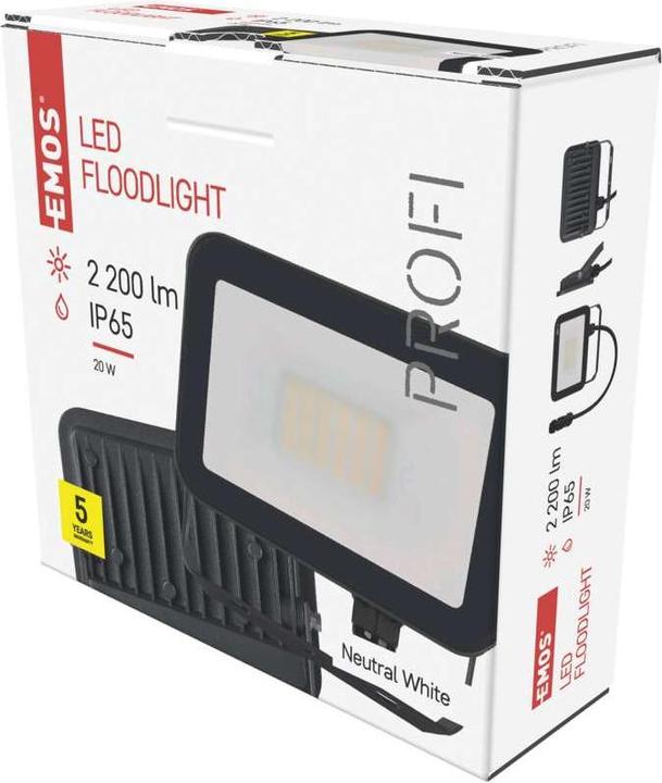 Produktbild Emos LED Flutlicht PROFI, 20W neutralweiss (2200 lm, IP65)