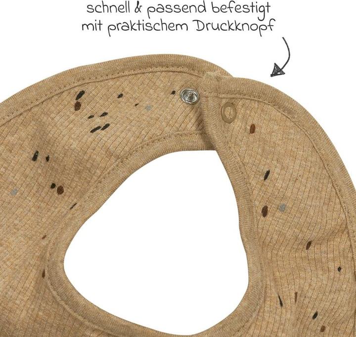 Actual product image Meyco Baby Rib Mini Spot - 2-pack - toffee melange