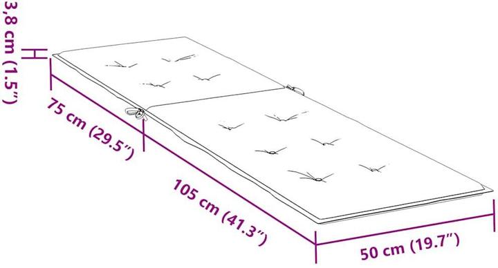 Image du produit vidaXL Housse de chaise longue en tissu