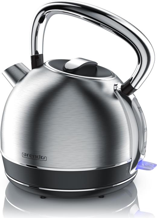 Image du produit Arendo Bouilloire 1,7 l, 2200 W, acier inoxydable, style rétro vintage, protection contre la surchauffe et (1.70 l)