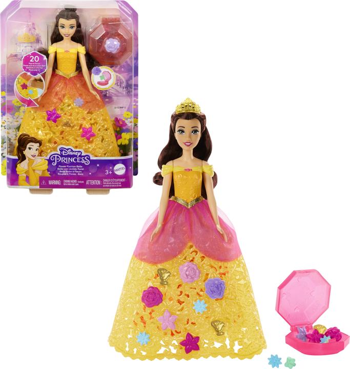 Actual product image Mattel Disney Princess Flower Fashion Belle Doll