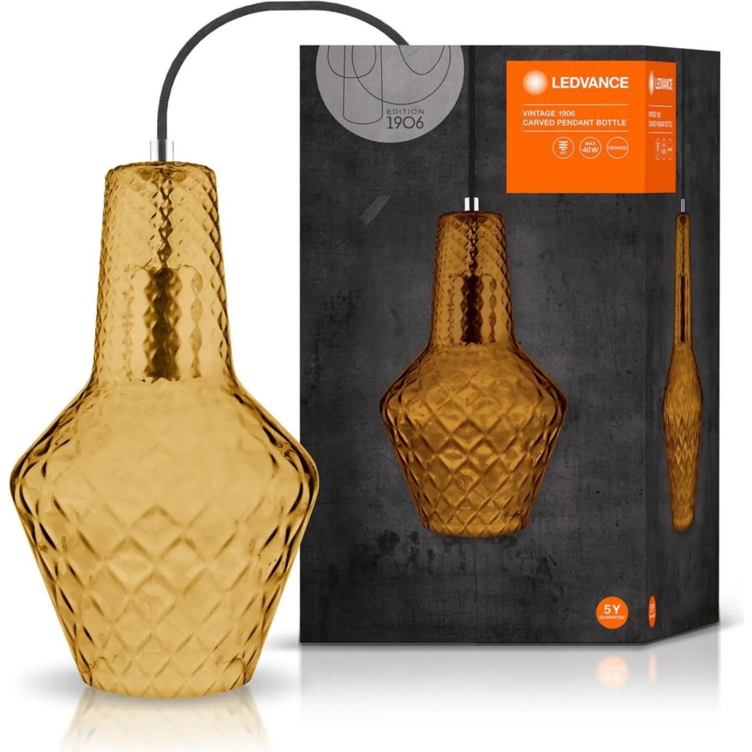 Thumbnail - Ledvance, Pendelleuchte, Vintage 1906 Carved Pendant Bottle (E27)
