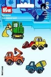 Produktbild Prym Applikation Baufahrzeuge, selbstklebend und aufbügelbar, 4 Stk. (4 x)