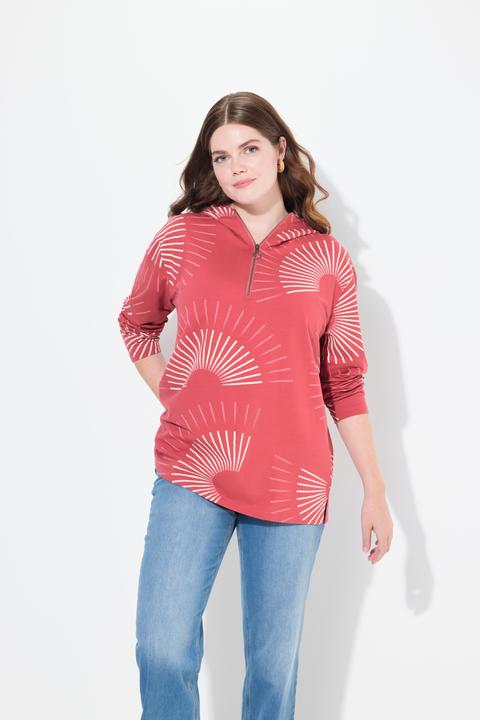 Produktbild Ulla Popken Hoodie, grafischer Druck, Kapuze, Langarm (42, 44)