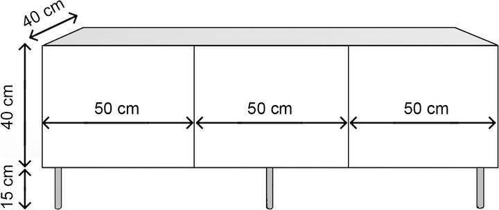 Produktbild Kalune Design Daxton (150 x 40 x 40 cm)