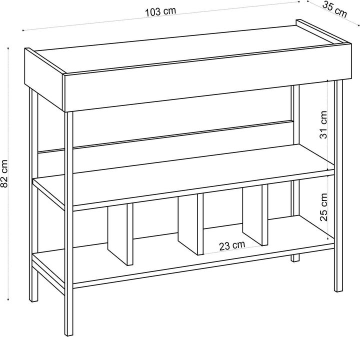 Actual product image Kalune Design Landyn (103 x 35 x 82 cm)