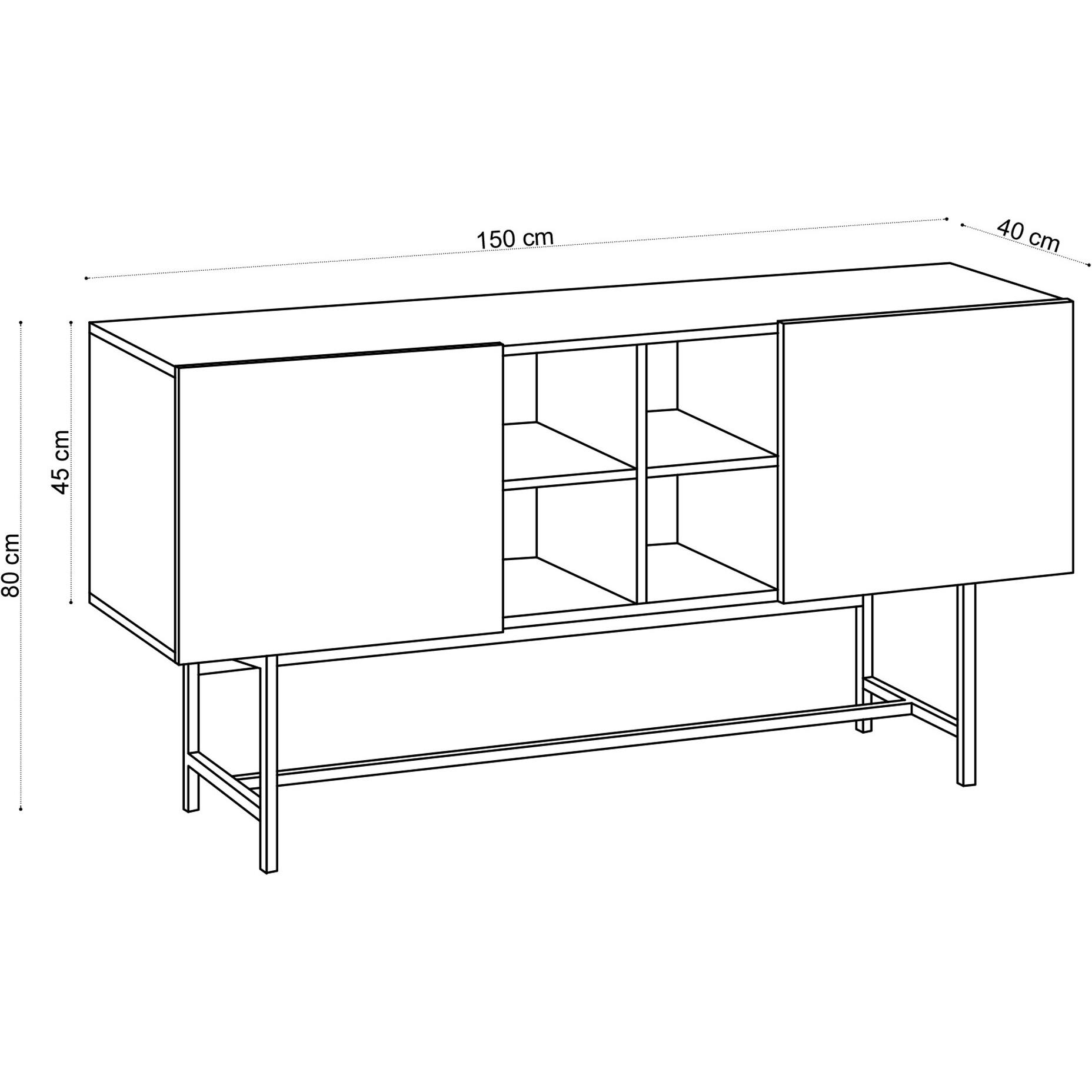 Thumbnail - Kalune Design, Kommode + Sideboard, Maddox (150 x 40 cm)