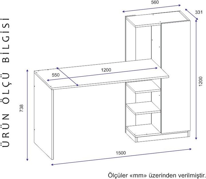 Image du produit Kalune Design Jeffrey (120 x 55 x 73.80 cm)