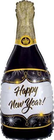 Amscan Folienballon Silvester Sektflasche (5 x)