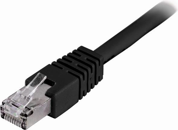 Produktbild Deltaco Kbl TP F/UTP Cat6 0.3m svart LSZH (F/UTP, CAT6, 0.30 m)