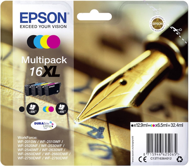 Image du produit Epson 16XL DuraBrite Ultra (M, CF, C, Y)