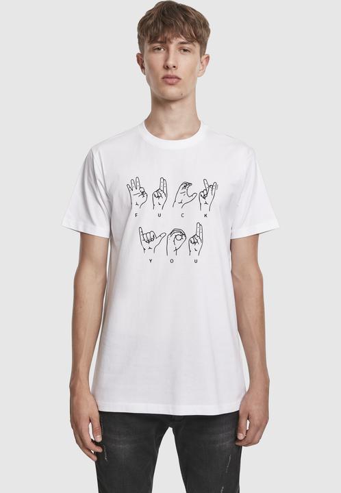 Produktbild Mister Tee FU Sign Language Tee (S)