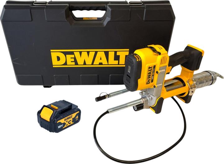 DeWalt DCGG 571 NK Akku Fettpresse 18 V + 1x Akku 4,0 Ah - ohne Ladegerät