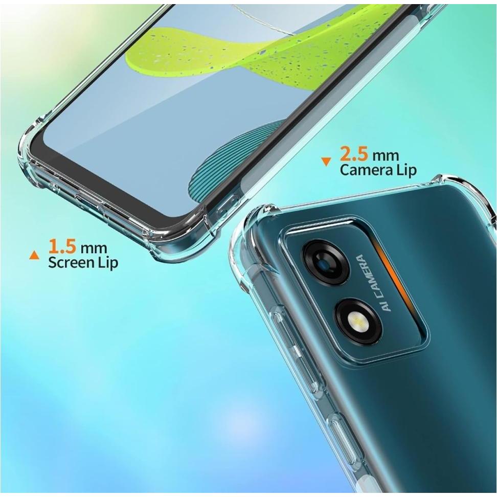 Thumbnail - Screenguard Motorola Moto E13 Hülle Crystal Soft Airbag Bumper (Motorola Moto E13), Smartphone Hülle, Transparent