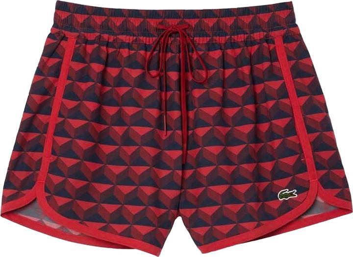 Actual product image Lacoste Womens/Ladies Graphic Print Draped Shorts (Frequency band 38 (2600 MHz))
