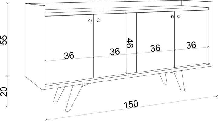 Image du produit Homitis Remi (150 x 40 x 75 cm)