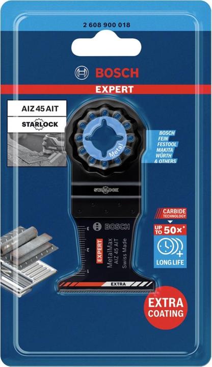 Produktbild Bosch Professional Zubehör EXPERT MetalMax AIZ 45 AIT Blatt für Multifunktionswerkzeuge, 45 mm