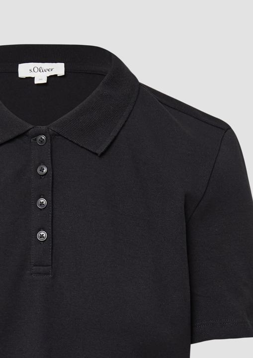 Produktbild S.Oliver Polo-Shirt Verkürztes Poloshirt aus Baumwollpiqué (36)