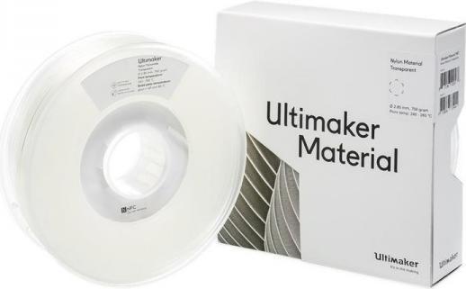 Actual product image Ultimaker Nylon Transparent 2.85 mm 750 g (Nylon, 2.85 mm, 750 g, Transparent)