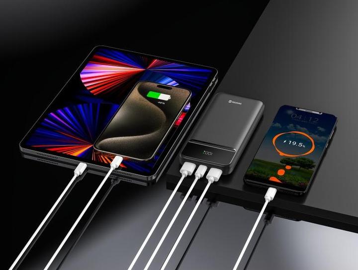 Actual product image Swissten Power Bank 10000 Mah Power Line II Black (10000 mAh, 22.50 W)