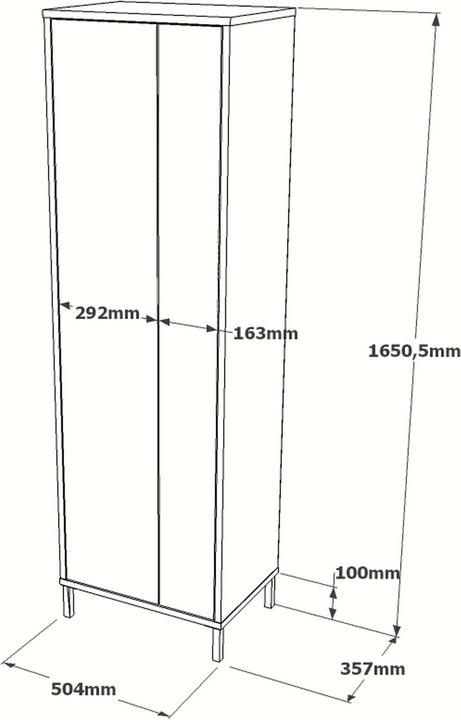 Immagine prodotto Skye Decor Nicole (50,5 x 36 x 165 cm)