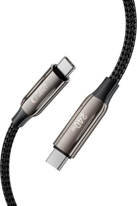 Actual product image Tech-Protect UB10T Ultraboost USB-C PD240W/QC4.0 Cable 100cm - Black (1 m, 240 W)