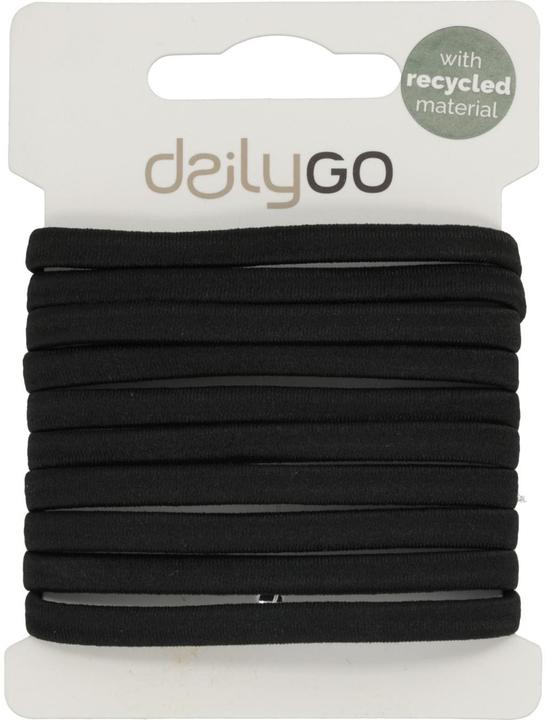 DailyGo Haargummi 10 Stück, Schwarz (Élastiques à cheveux)