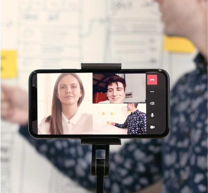 Actual product image Ipevo Uplift cell phone holder for visual communication and presentations
