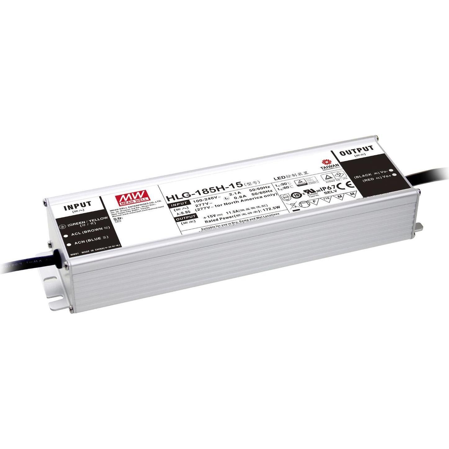 MeanWell, Zubehör Beleuchtung, LED-Netzteil 156W / 12V IP67