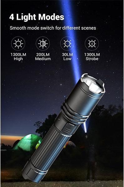Actual product image Klarus A1 PRO, 1,300 lumen (16 cm, 1300 lm)