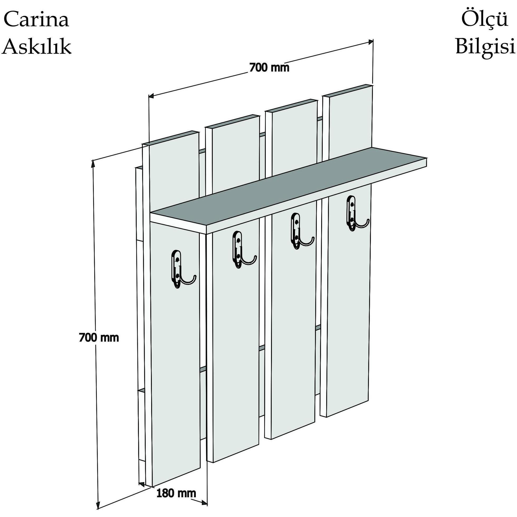 Thumbnail - Hanah Home, Garderobe + Kleiderhaken, Heather