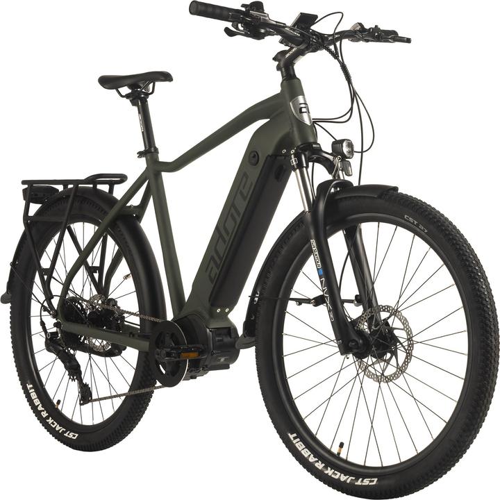 Adore E-SUV 27,5" Alu Vélo de randonnée STX-600 Moteur central 85NM / 15Ah Vert olive (54 cm)